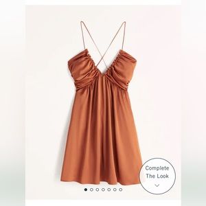 Abercrombie and Fitch 		
Women's
Drama Ruched Mini Dress